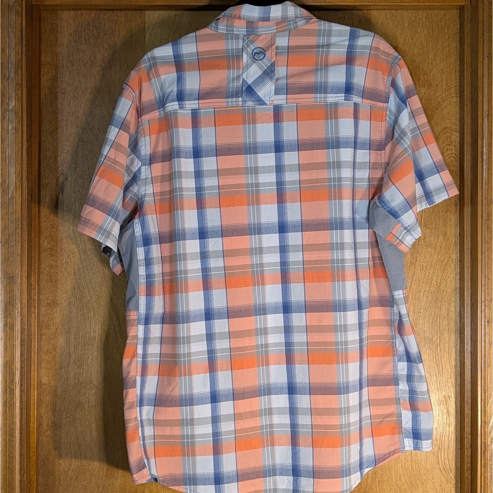 Magellan Shirt Mens L Classic Fit Moisture Wicking Short Sleeve Vented Fishing - Picture 2 of 11